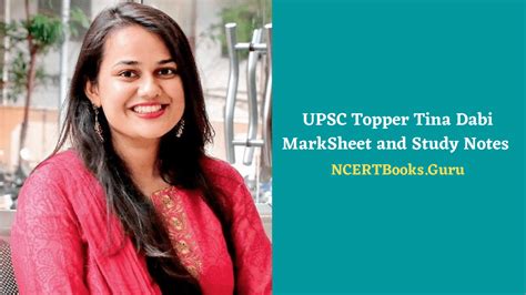 Upsc Topper Tina Dabi Marksheet And Study Notes Ias Topper Tina Dabi