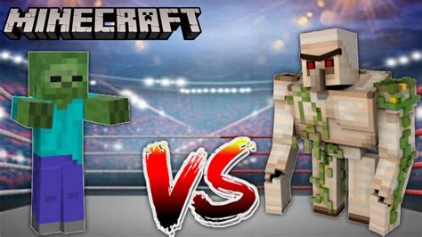 Minecraft Battle 100 Zombies Versus 10 Golems Who Will Win The ⚔️ Battle Youtube