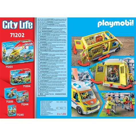 Playmobil City Action Les Secouristes Ambulance Avec Effets