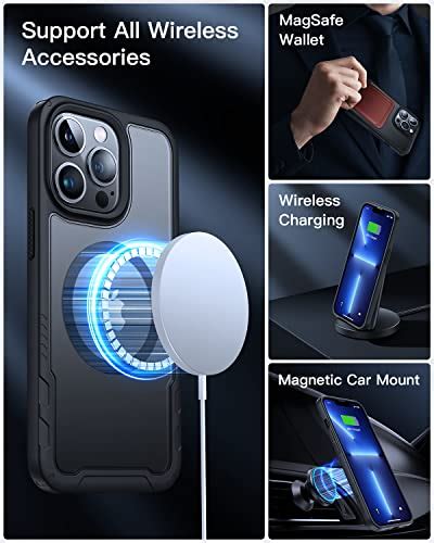 Humixx Magnetic Shockproof Designed For IPhone 13 Pro Case With M