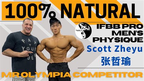 Scott Zheyu 100 Natural IFBB PRO Mens Physique Mr Olympia Competitor