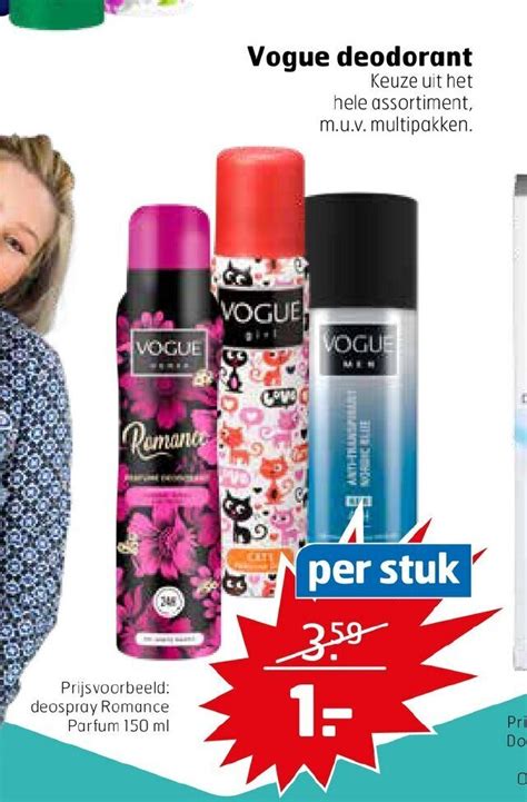 Vogue Deodorant Aanbieding Bij Trekpleister