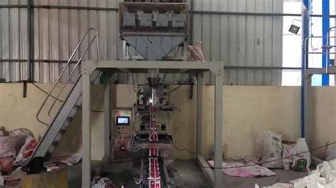 Automatic Pouch Packing Ffs Collar Type With Head Weigher Pulses Raw