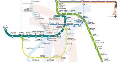 Bangkok bts station map - Bangkok station map (Thailand)