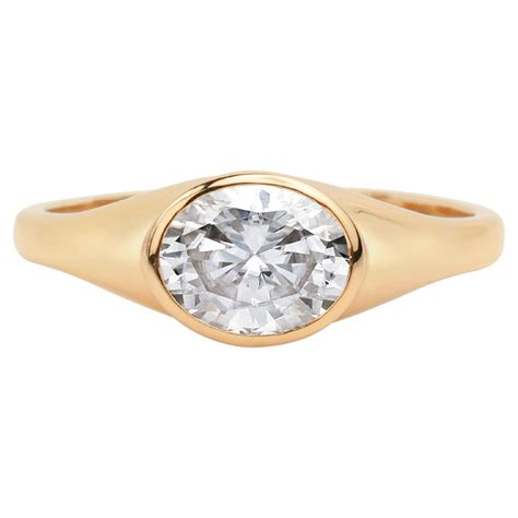 Gia Report Certified Carat Asscher Cut Diamond In K Yellow Gold