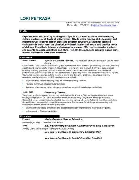 Teacher Resume Examples Ontario - canvas-ly