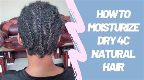 How To Moisturize Dry Frizzy 4c Natural Hair And Retain Moisture Youtube