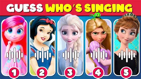 Guess Who Is SINGING Guess 62 Most Popular Disney Songs Voice