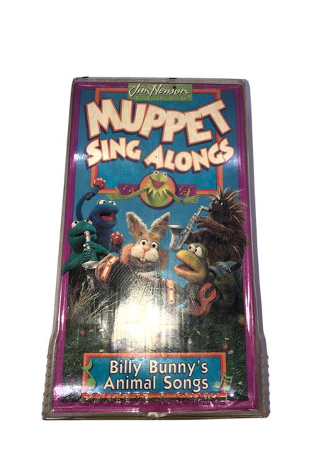 Muppet Sing Alongs Billy Bunnys Animal Songsvhs1993tested Rare