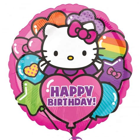 Hello Kitty Rainbow Happy Birthday Balloon - Walmart.com