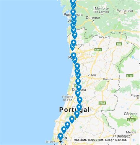 Google Maps Camino Portugues For The Camino De Santiago Camino De