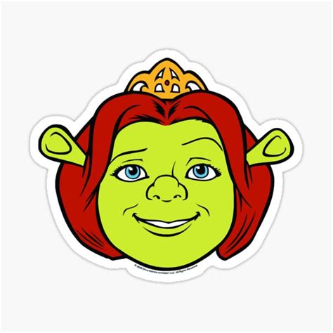 "Shrek Fiona Big Face" Sticker for Sale by HansaYenla | Redbubble