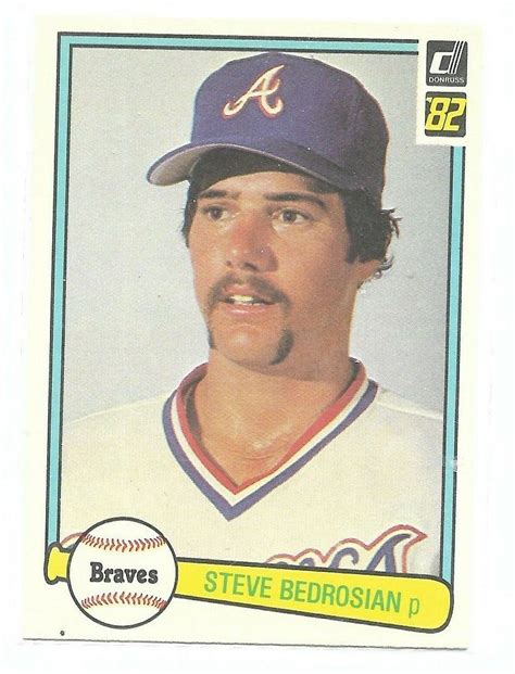 Donruss Steve Bedrosian Atlanta Braves Baseball Card Ebay