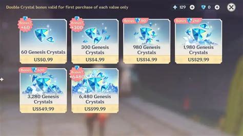 How Many Wishes Do You Get From Crystal Top Up Bundles In Genshin Impact Pro Game Guides