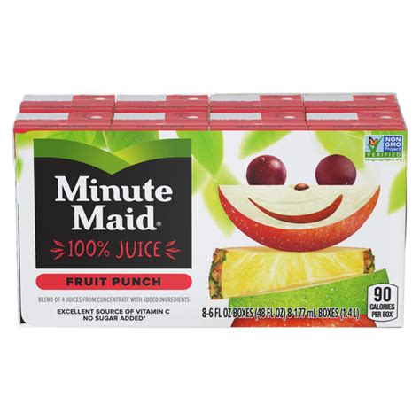 Save On Minute Maid Fruit Punch Juice No Sugar Added Pk Order