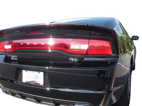 Dodge Charger 2011 2014 Premier Style 3 Piece Polyurethane Rear Wing