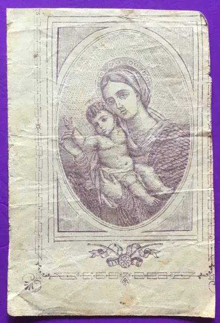 RARO SANTINO DELLA Madonna Con Gesù Bambino N 55 EUR 19 99 PicClick IT