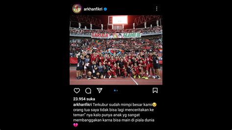 Pemain Timnas U 20 Arkhan Fikri Putra Asal Serdang Bedagai Luapkan