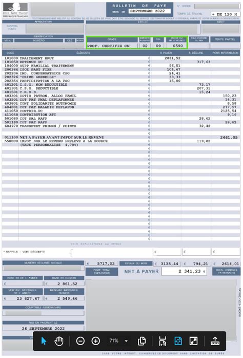 La Fiche De Paie Des Enseignants Image To U