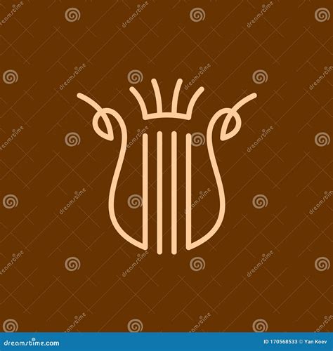 Lyre Symbol Of Music And Arts Vector Illustration Cartoondealer