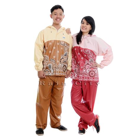 Jual JAS HUJAN MOTIF BATIK/JAS HUJAN ORIGINAL BAHAN PVC SAMBUNGAN PRES ...