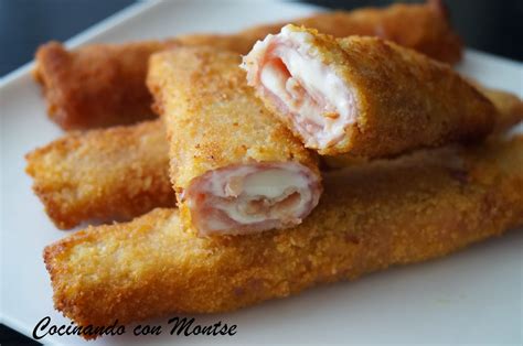 Rollitos de jamón y queso Comparterecetas