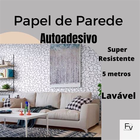 Papel De Parede Adesivo Pvc Estampa Pedregulhos Metros Shopee Brasil