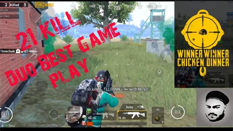 Duo Best Game Play Total Kill Chicken Dinner Erangel Pubg Mobile