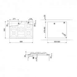 Smeg SR275X2 Piano Cottura A Gas 5 Fornello I 68 5 Cm Acciaio