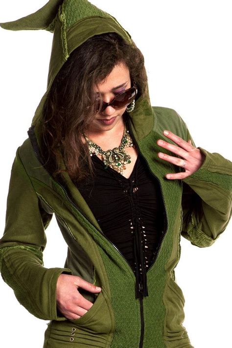 PIXIE HOOD JACKET Lace Fleece Pixie Jacket Psy Pixie Hood Etsy