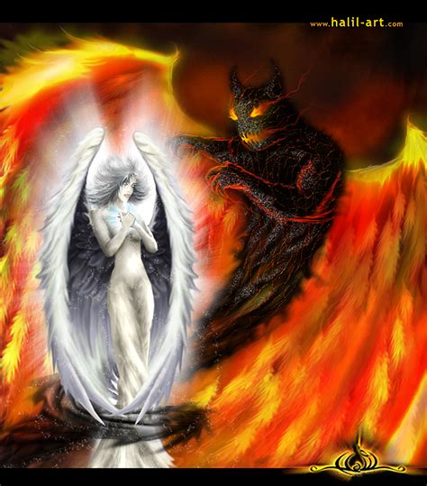 Angel and Devil by halil-art on DeviantArt