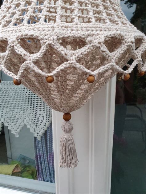 Kroonluchter Gehaakt Met Cotton Van De Zeeman Crochet Lampshade