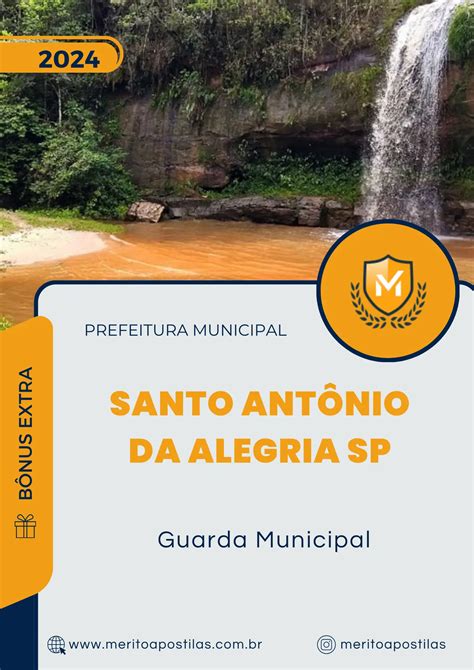 Apostila Guarda Municipal Prefeitura De Santo Ant Nio Da Alegria Sp