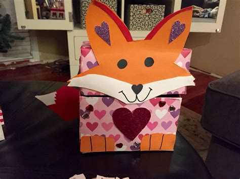 Fox Valentine Box Fox Valentines Boxes Valentine Box Fox Valentine