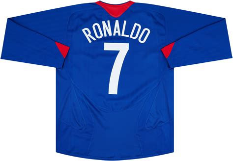 2005 06 Manchester United Away L S Shirt Ronaldo 7 Very Good 7 10 L