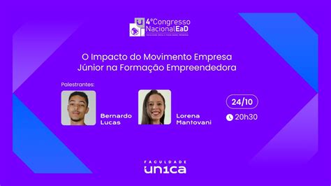 CONEAD PALESTRA 2 O Impacto do Movimento Empresa Júnior Bernardo