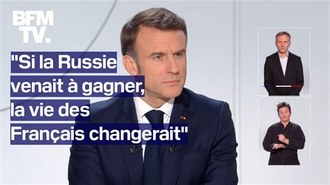 La Prise De Parole Demmanuel Macron Sur Le Soutien Français à L