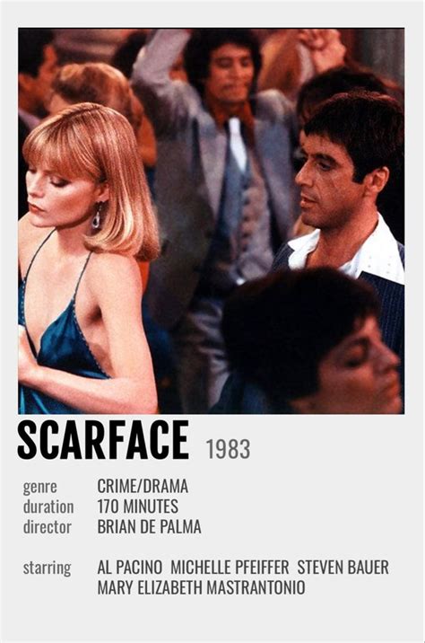 Scarface Polaroid Poster Scarface Movie Iconic Movie Posters Romcom