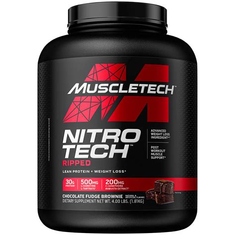 Протеин изолят жиросжигатель Muscletech Nitro Tech Ripped 1810 грамм — купить недорого в Москве