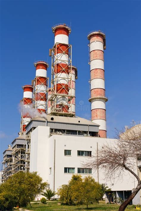 Natural gas power plant stock image. Image of environment - 24321035