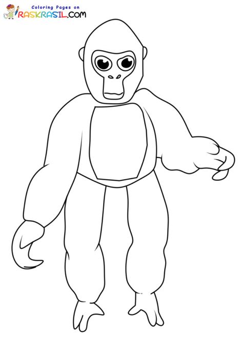 Gorilla Tag Coloring Pages