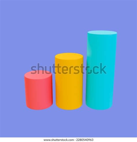 3d Blank Bar Graph Template Bar Stock Illustration 2280540963 ...