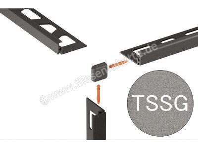 Schlüter Systems JOLLY TSSG Außenecke 90 TSSG strukturbeschichtet