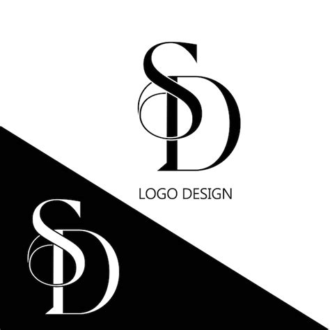 Icono De Dise O De Logotipo De Letra Inicial Sd Vector Premium