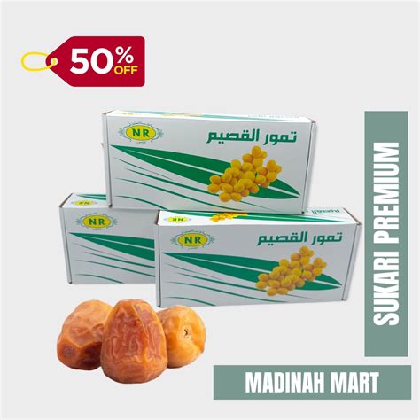 Jual New Kurma Sukari Nr Al Qassim Kg Kemasan Dus Shopee Indonesia