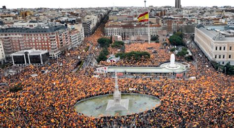 Spania Masiv Protest Antiguvernamental La Madrid Europa Fm