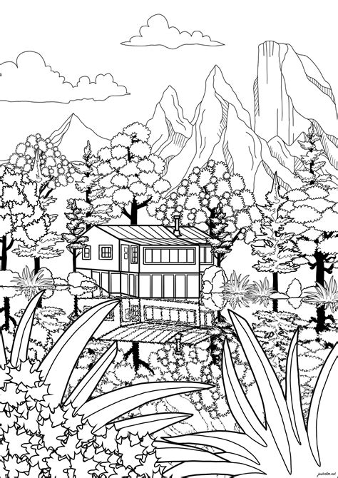 Desenhos Paisagens Para Colorir - 10