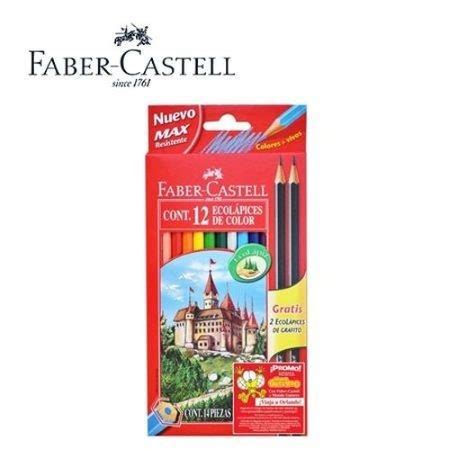 Lápices Faber Castell Largos 12 colores mas Promo Lyris