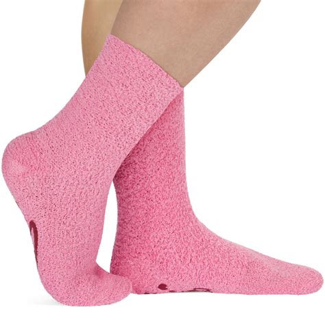 Lavley Pink Fuzzy Bring Me Coffee Socks Women S Novelty Socks