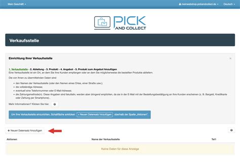 Pick And Collect Schnellstart Schritt F R Schritt Hilfe